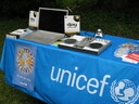 The Unicef djay booth